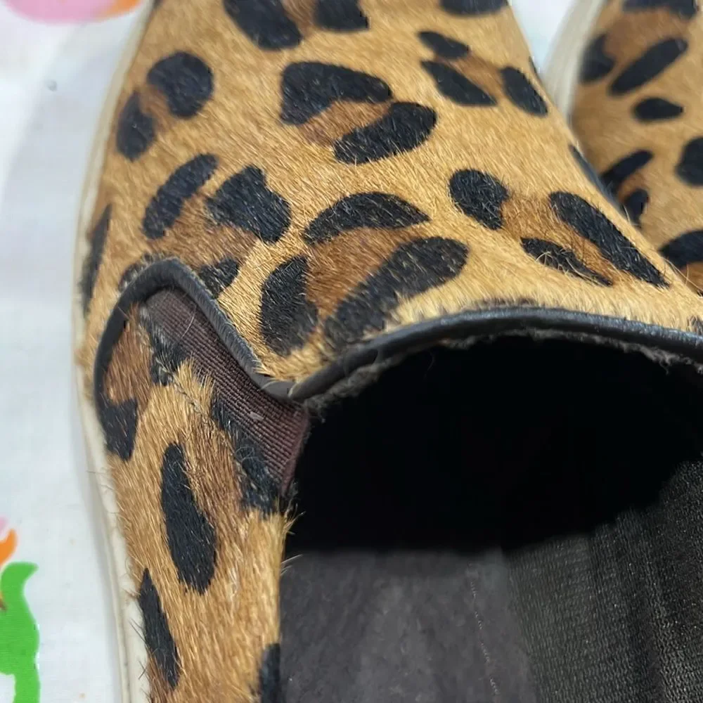Roper Cheetah Leopard Print Hair On Slides - 9